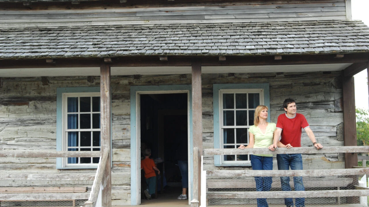 Ulster American Folk Park standing on Veranda