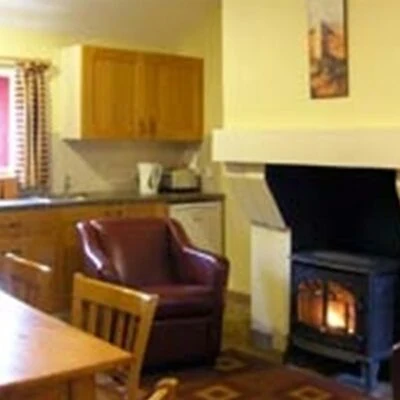 An Creagán (2 bedroom) – Crockmacann - Sitting area with open fire