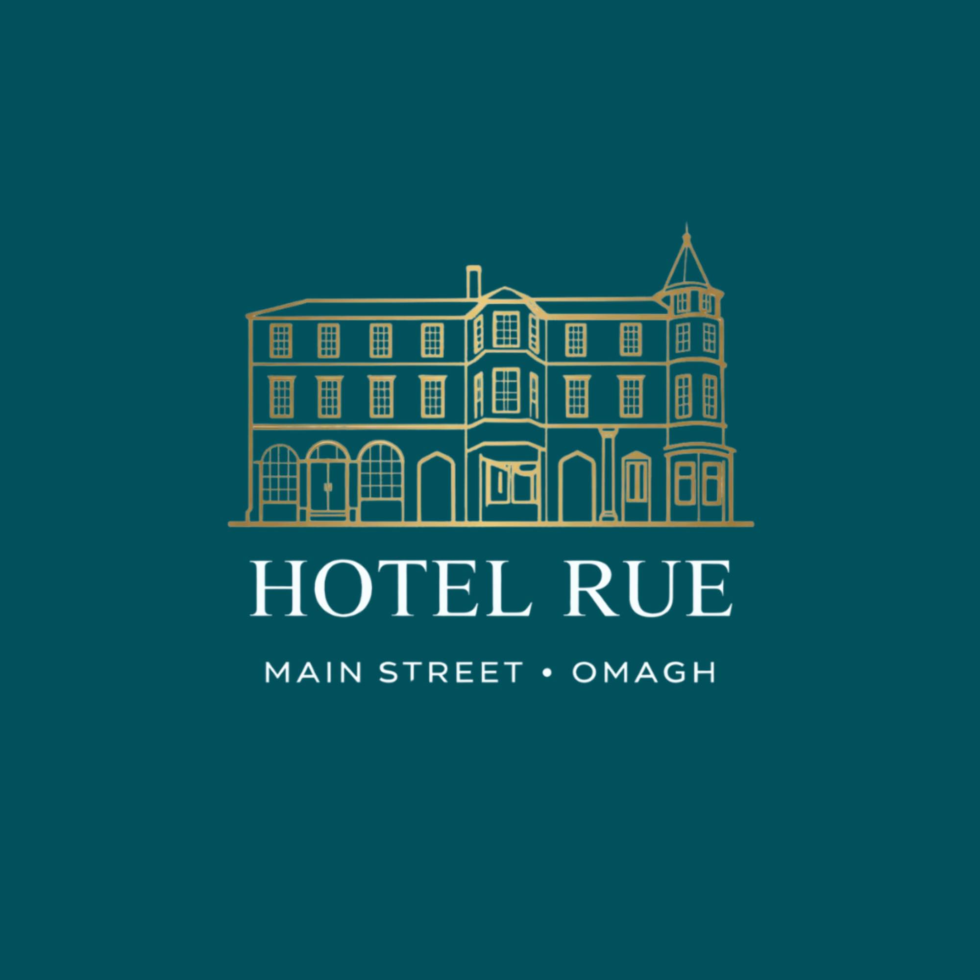 Logo for Hotel Rue, Main Street, Omagh