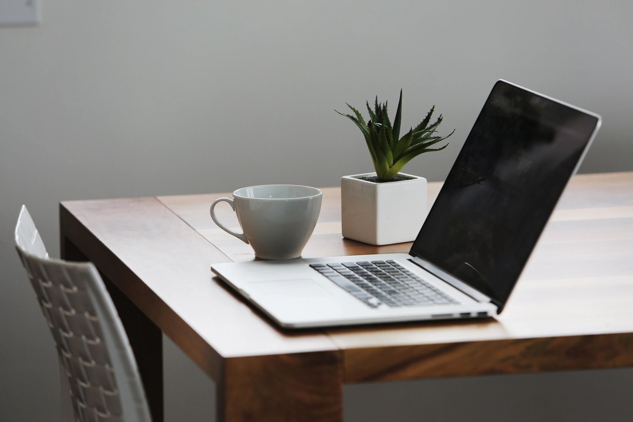 Generic image with laptop on table