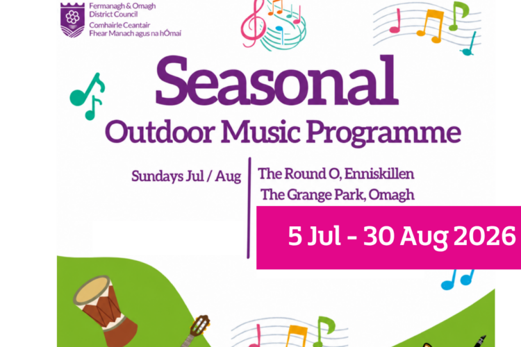 Poster promoting summer music events
