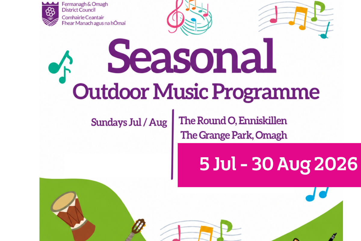Poster promoting summer music events